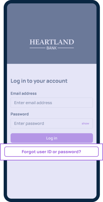 Reset your password