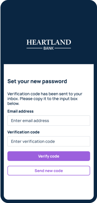 Reset your password