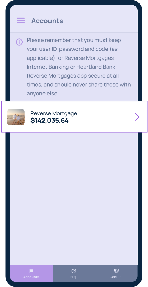 View your loan transactions
